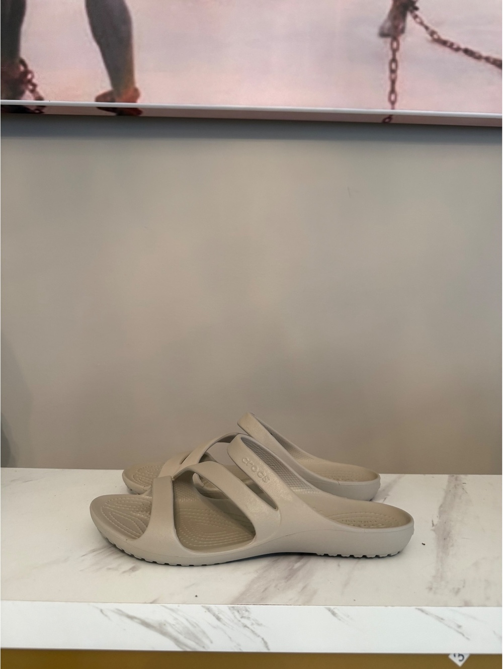 Crocs Women’s Swiftwater Strappy Sandals - Beige / Tan - Size W9